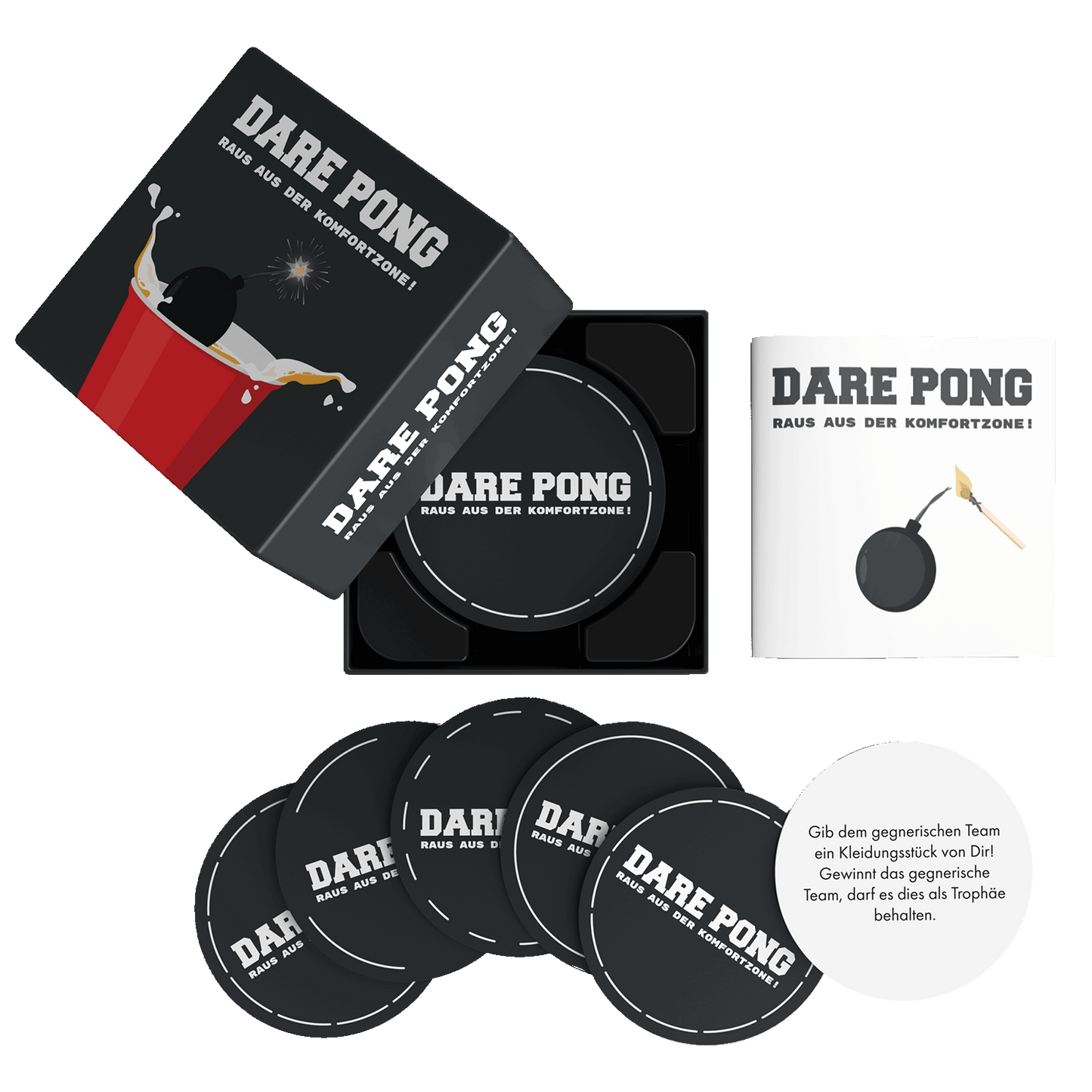 Dare Pong (Deutsch) Beer Pong Spiel