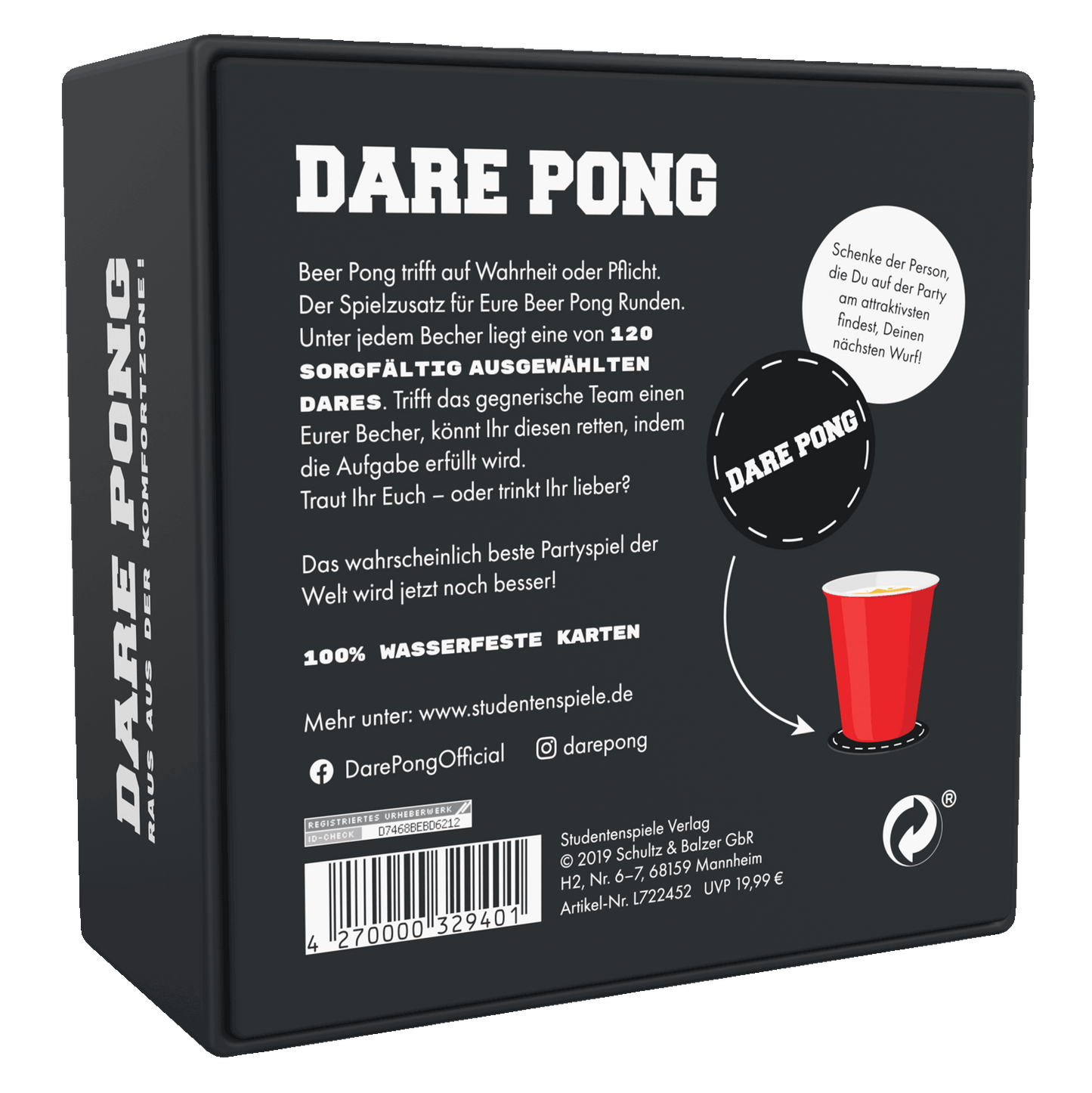 Dare Pong (Deutsch) Beer Pong Spiel