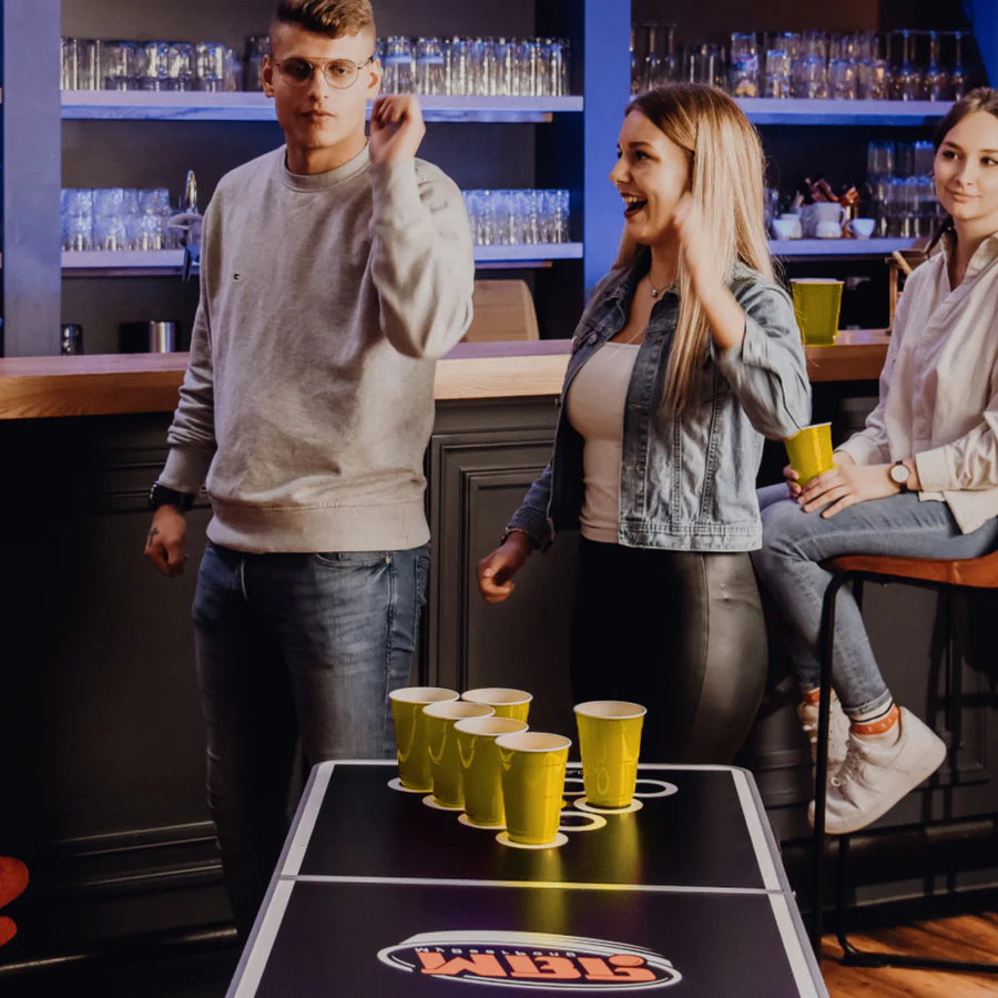 Gold Beer Pong Becher - 50 Stk. goldene Plastikbecher