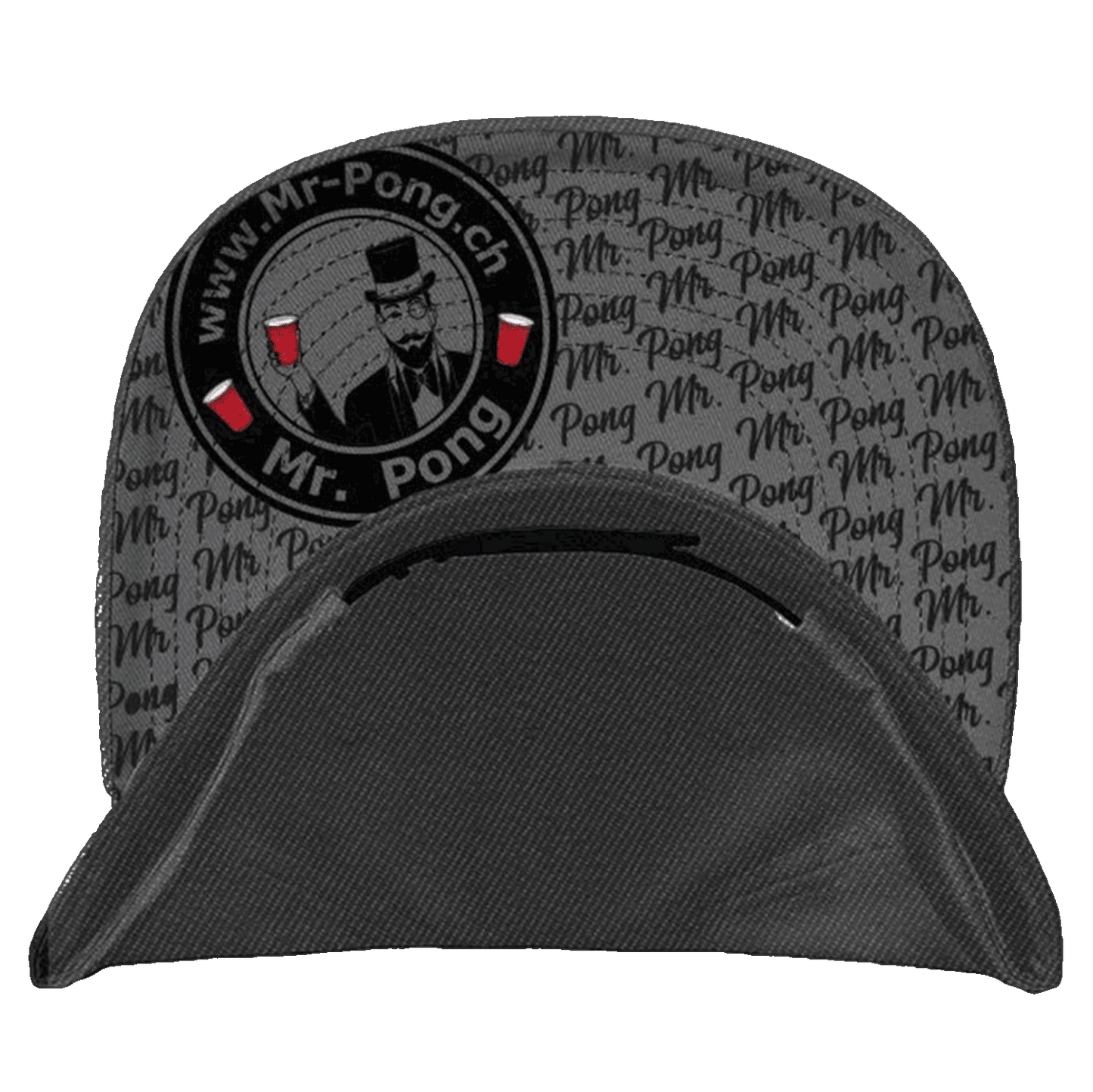Beer Pong Snapback Cap Grey