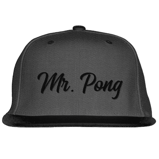 Beer Pong Snapback Cap Grey