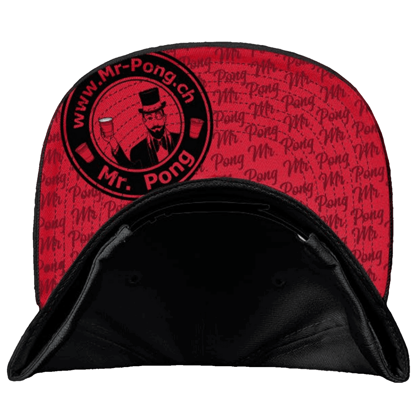 Beer Pong Snapback Cap Red