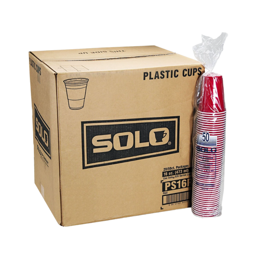 Solo Beer Pong Becher 16oz Rot (1'000 Stk.)