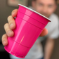 Pinke Beer Pong Becher - 50 Stk. pinke Plastikbecher