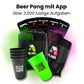 QR-Pong Geschenkset Grün & Pink - Beer Pong Becher